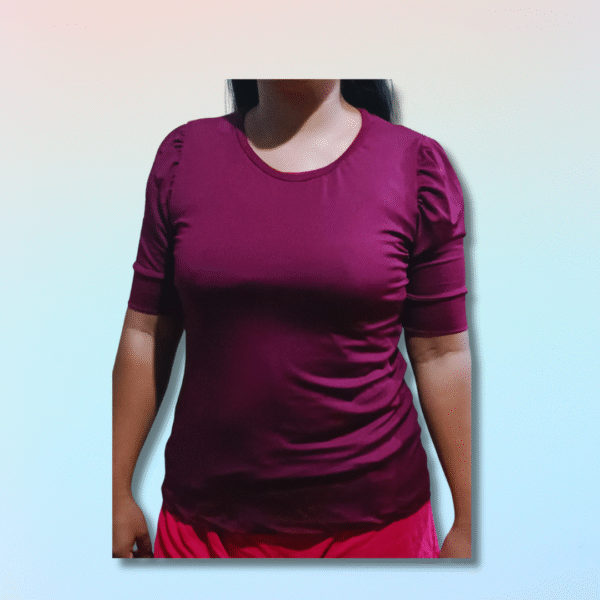 Blusa Bombón Para telas Elasticas - Imagen 7