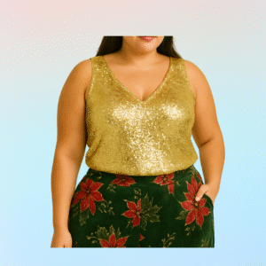 Molde Camiseta Cuello V sin mangas, XS a 6XL