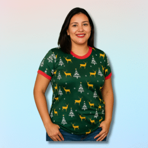 Molde camiseta basica pijama mujer: Tallas S a 3XL