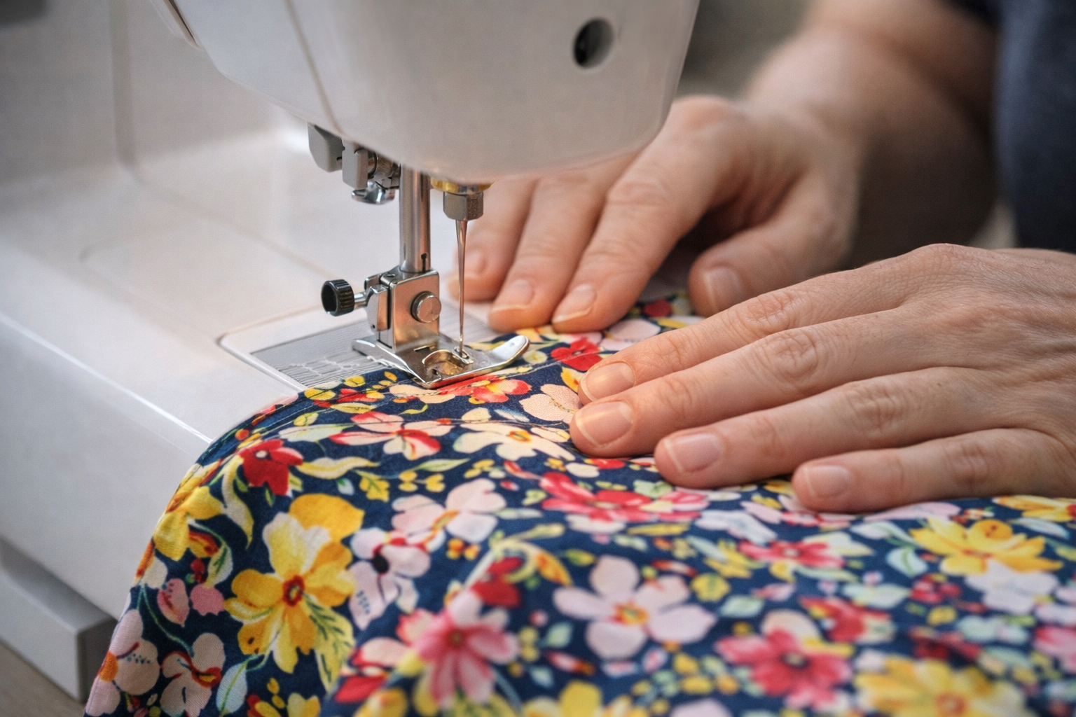 Proceso - cosiendo en máquina