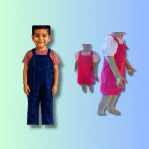 Molde Overol Unisex Tallas 2 a 14 años 🔵 Incluye video